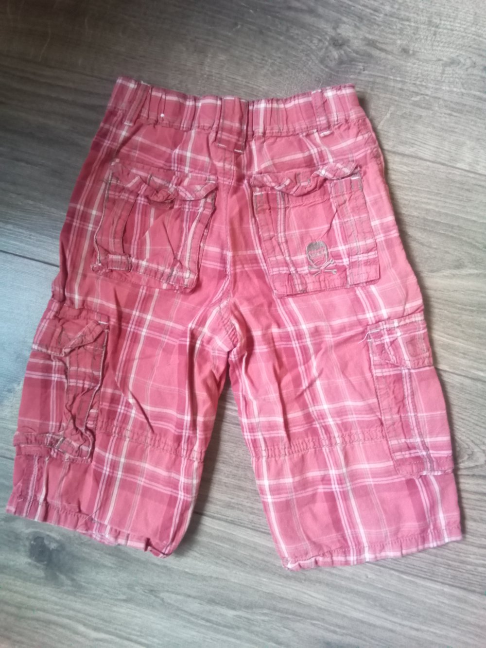 Kurze Hose rot kariert dopodopo 110
