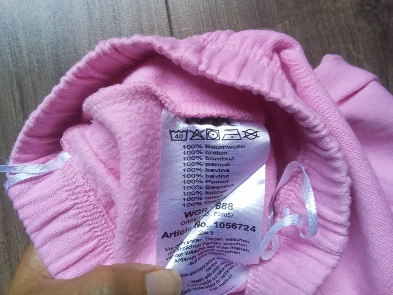 Schlupfhose rosa ergee 80 100% Baumwolle