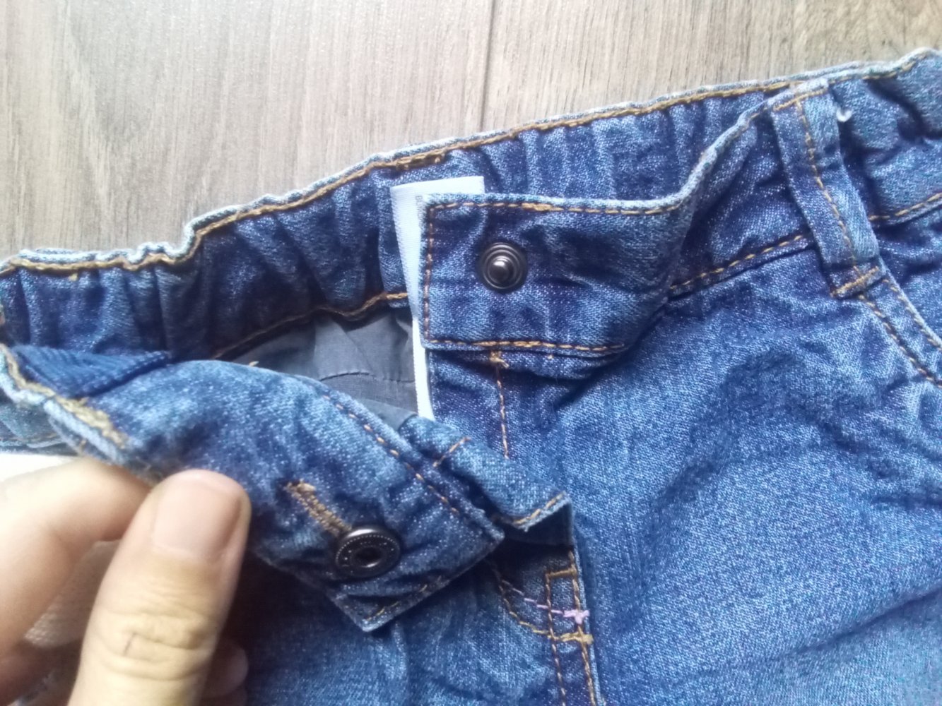 Jeans blau 80 babyclub gefüttert 100% Baumwolle unisex uni