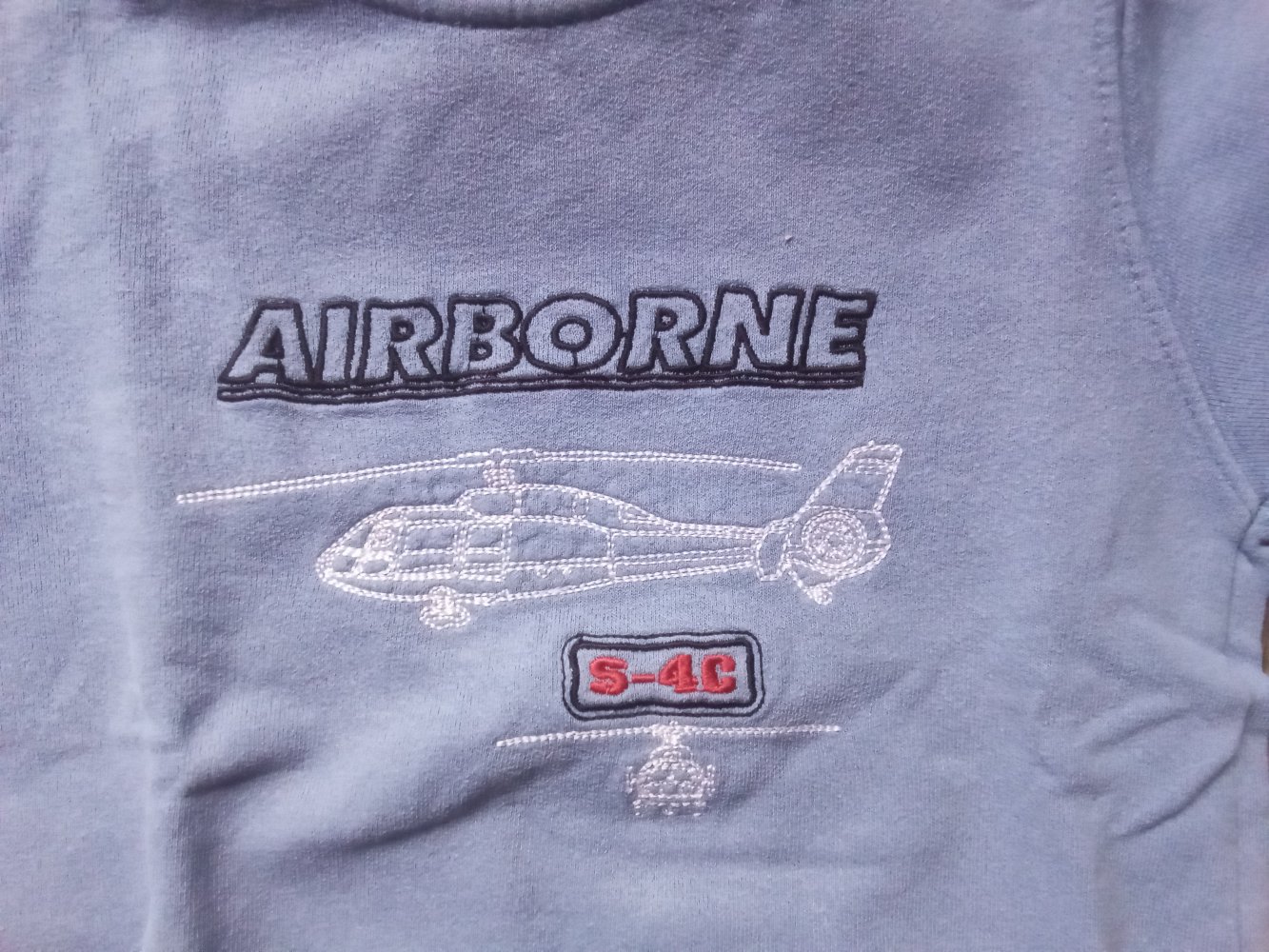 Pullover hellblau impidimpi 86/92 Hubschrauber