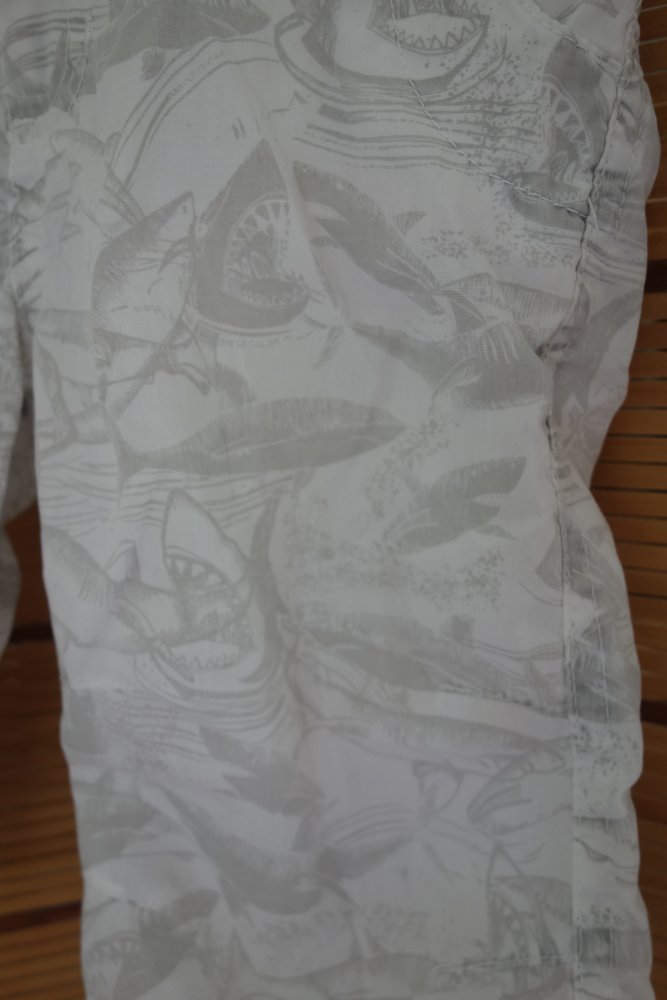 Caprihose weiß 104 H&M Haie grau