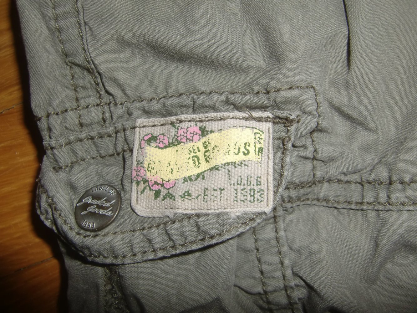 Hose khaki LOGG 92 Cargohose 100% Baumwolle