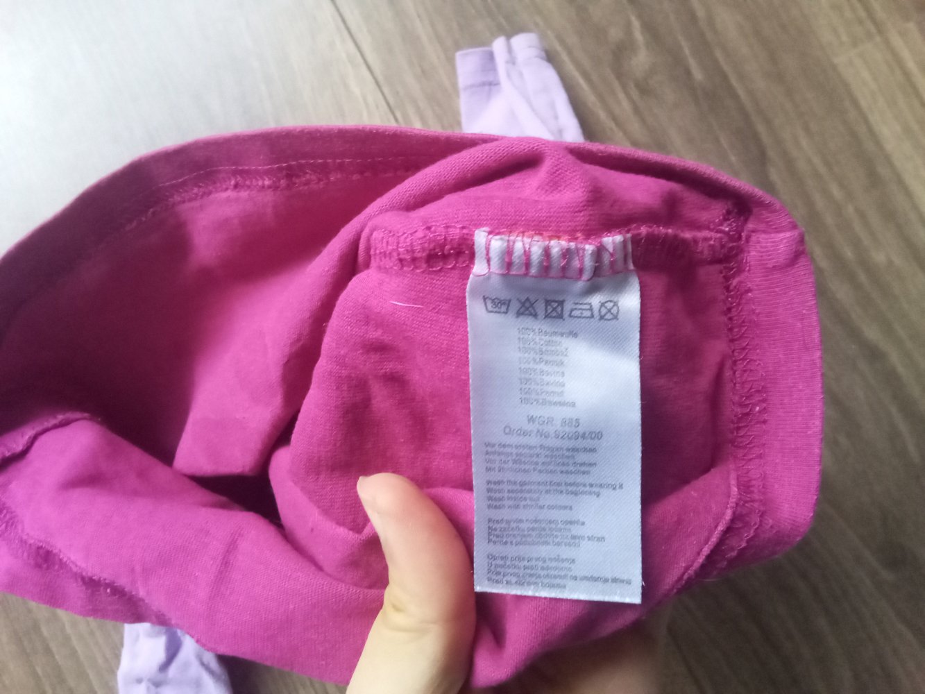 LA-Shirt 74 Lagenlook pink flieder 100% Baumwolle