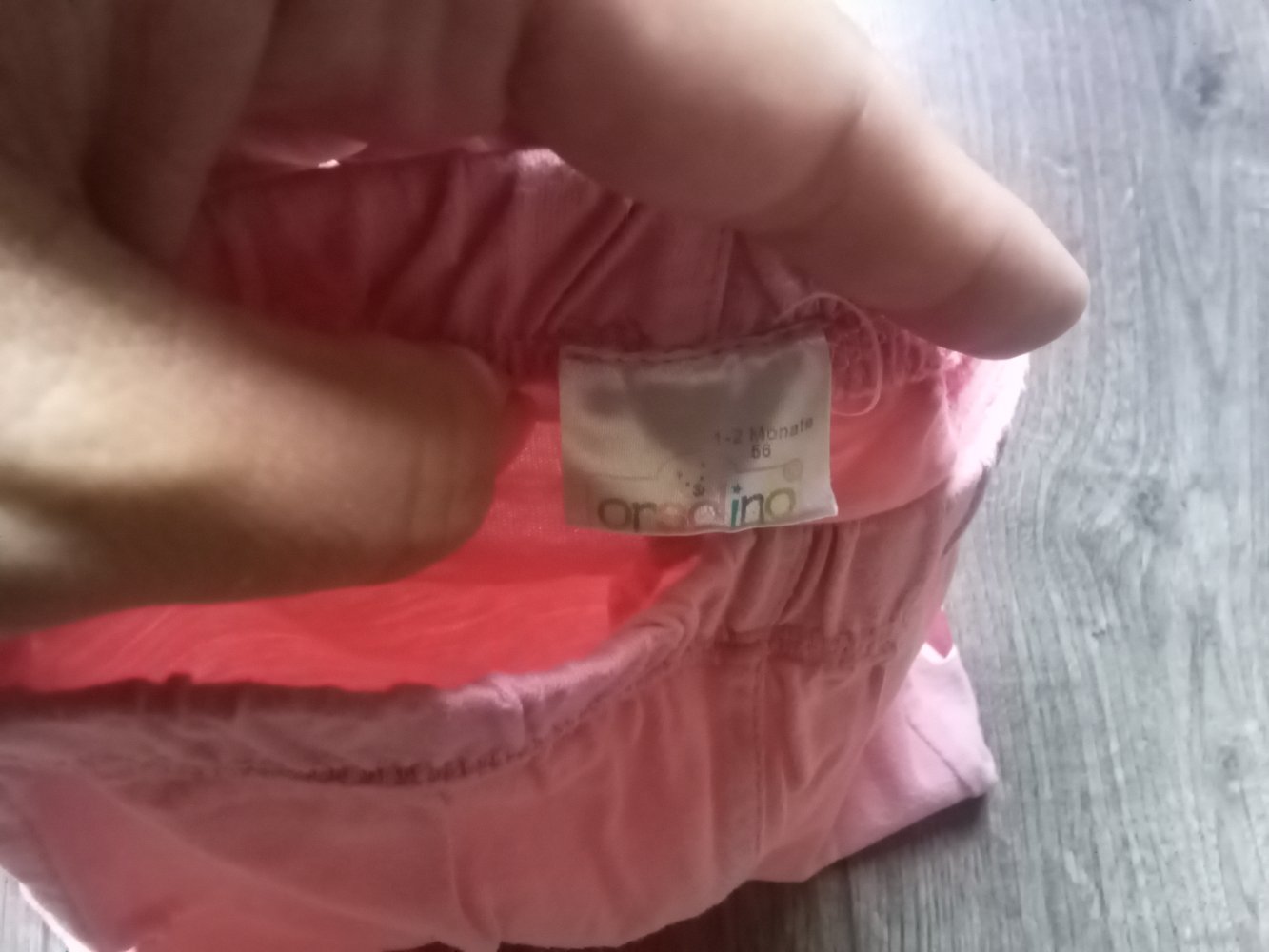 Schlupfhose rosa yeah 56 orsolino 100% Baumwolle