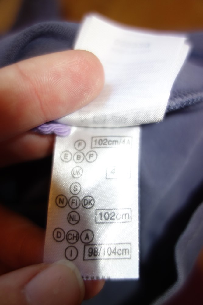 Kleid longtop vertbaudet 102cm grau 98/104