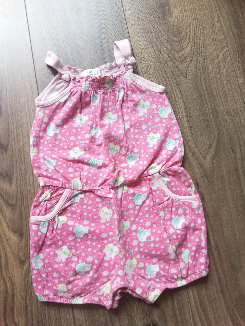 Jumpsuit pink 86 topomini Einteiler cupcakes