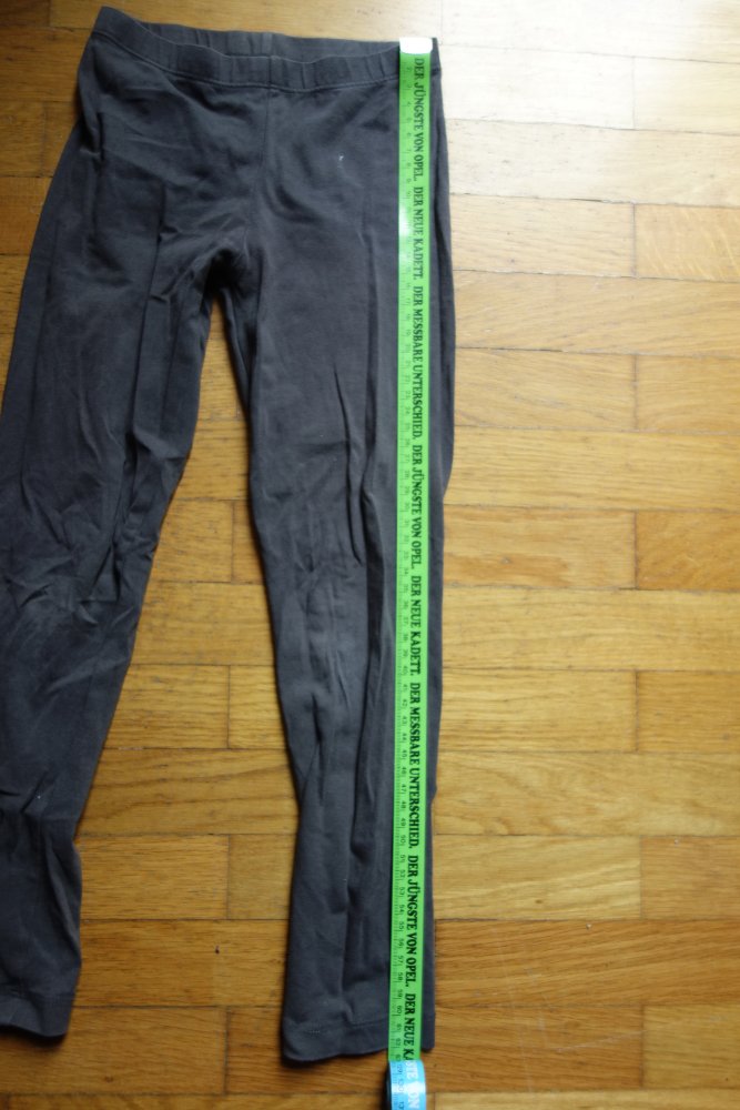 Leggings grau 110/116 uni basic