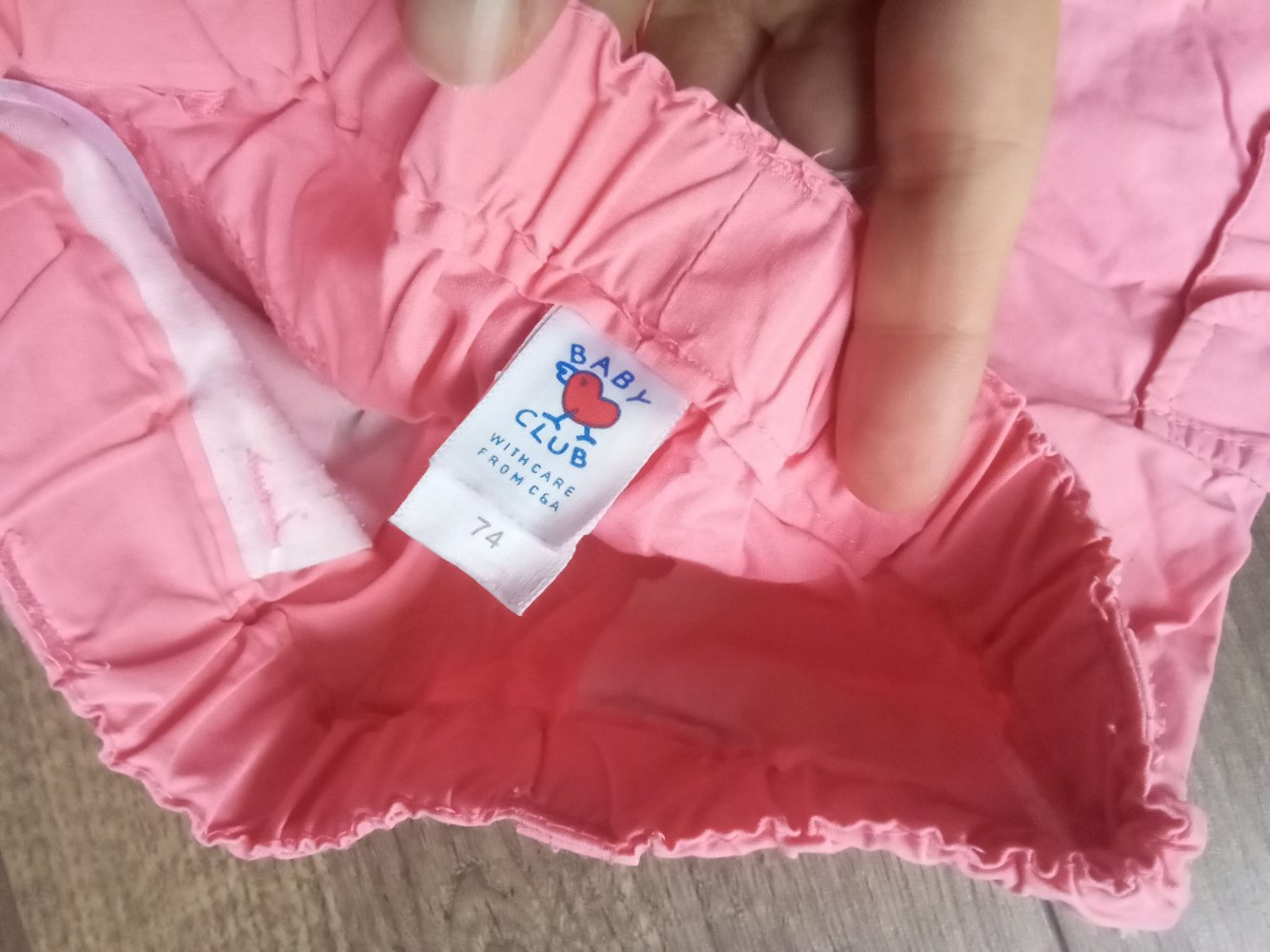 Hose pink 74 babyclub 100% Baumwolle Schlupfhose