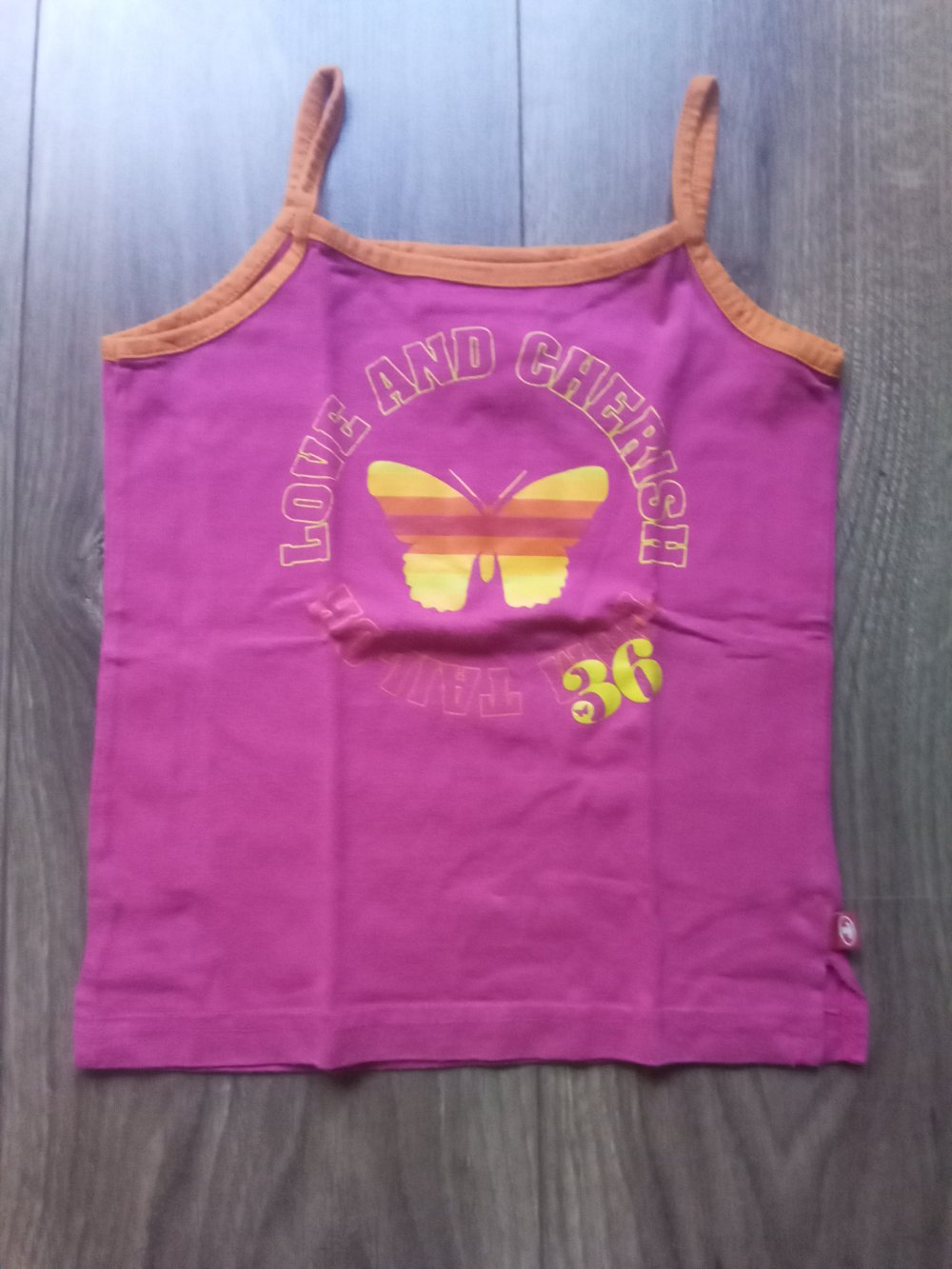 Trägertop Tom Tailor pink 104/110 100% Baumwolle