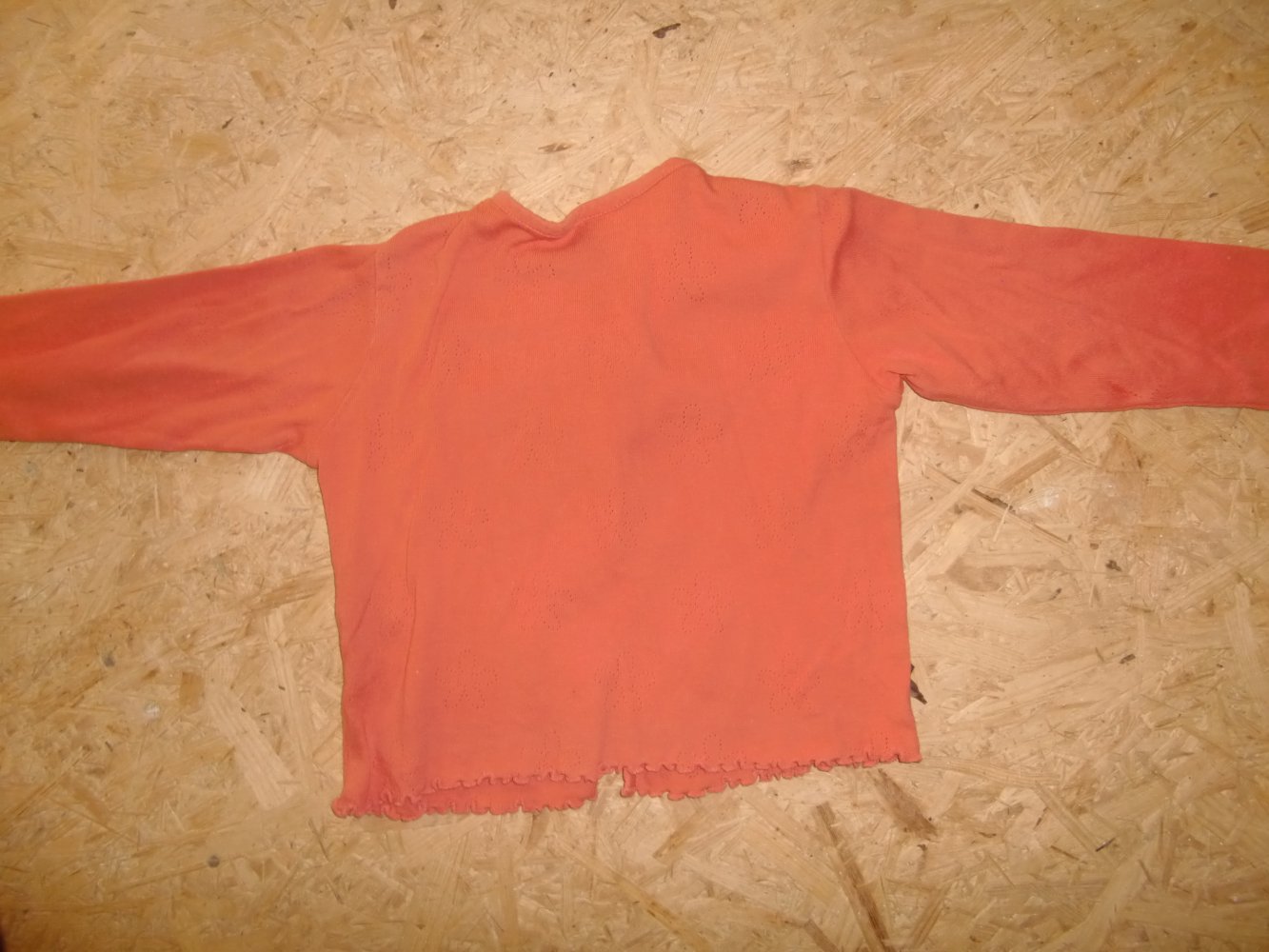 Jäckchen lochmuster pink 92 schick uni 100% Baumwolle