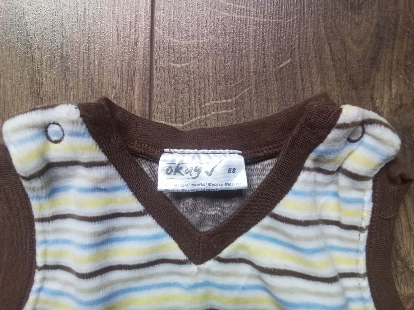 Pullunder braun gestreift Nicki kuschelig okay 68