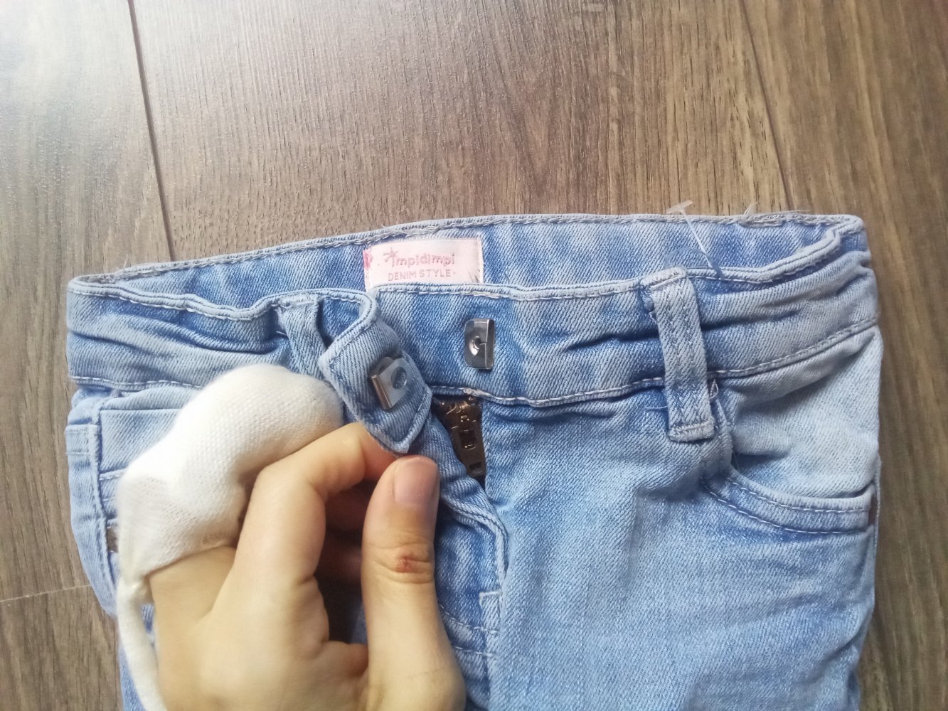 Jeans hellblau 74/80 impidimpi uni