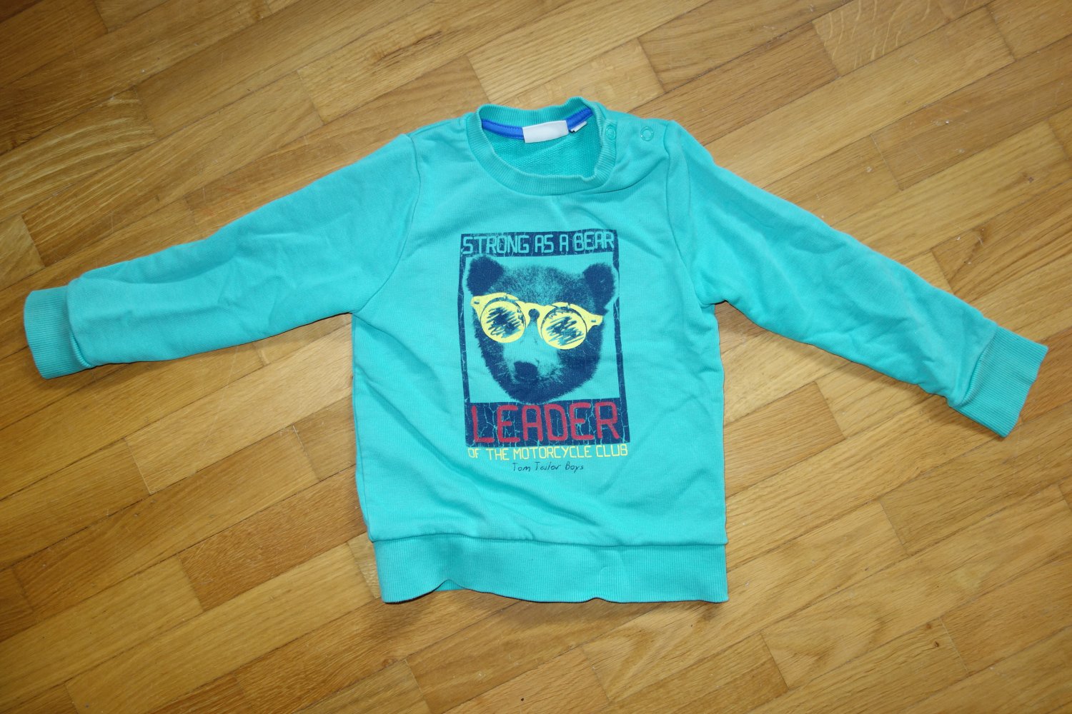 Pullover grün tom tailor 92 bear Bär leader