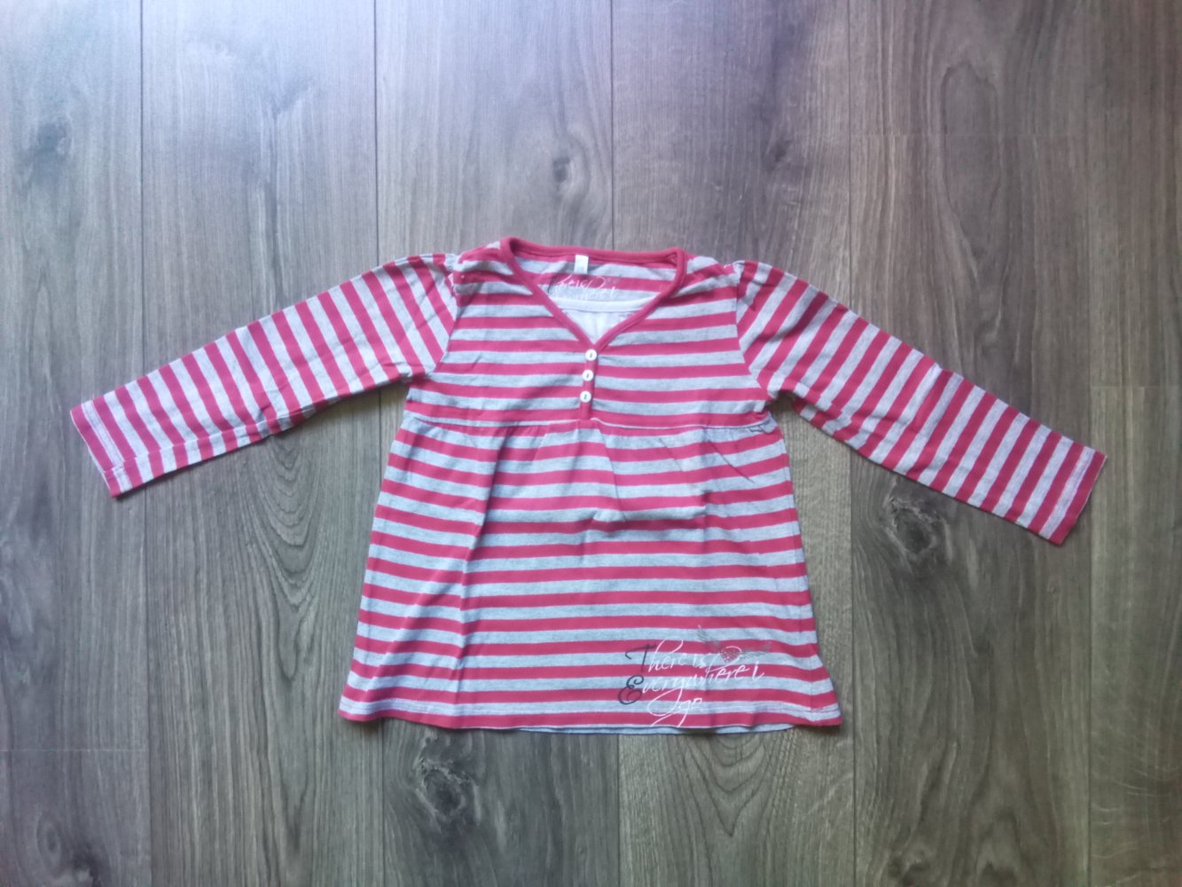 LA-Shirt rot grau gestreift 110 Palomino maritim