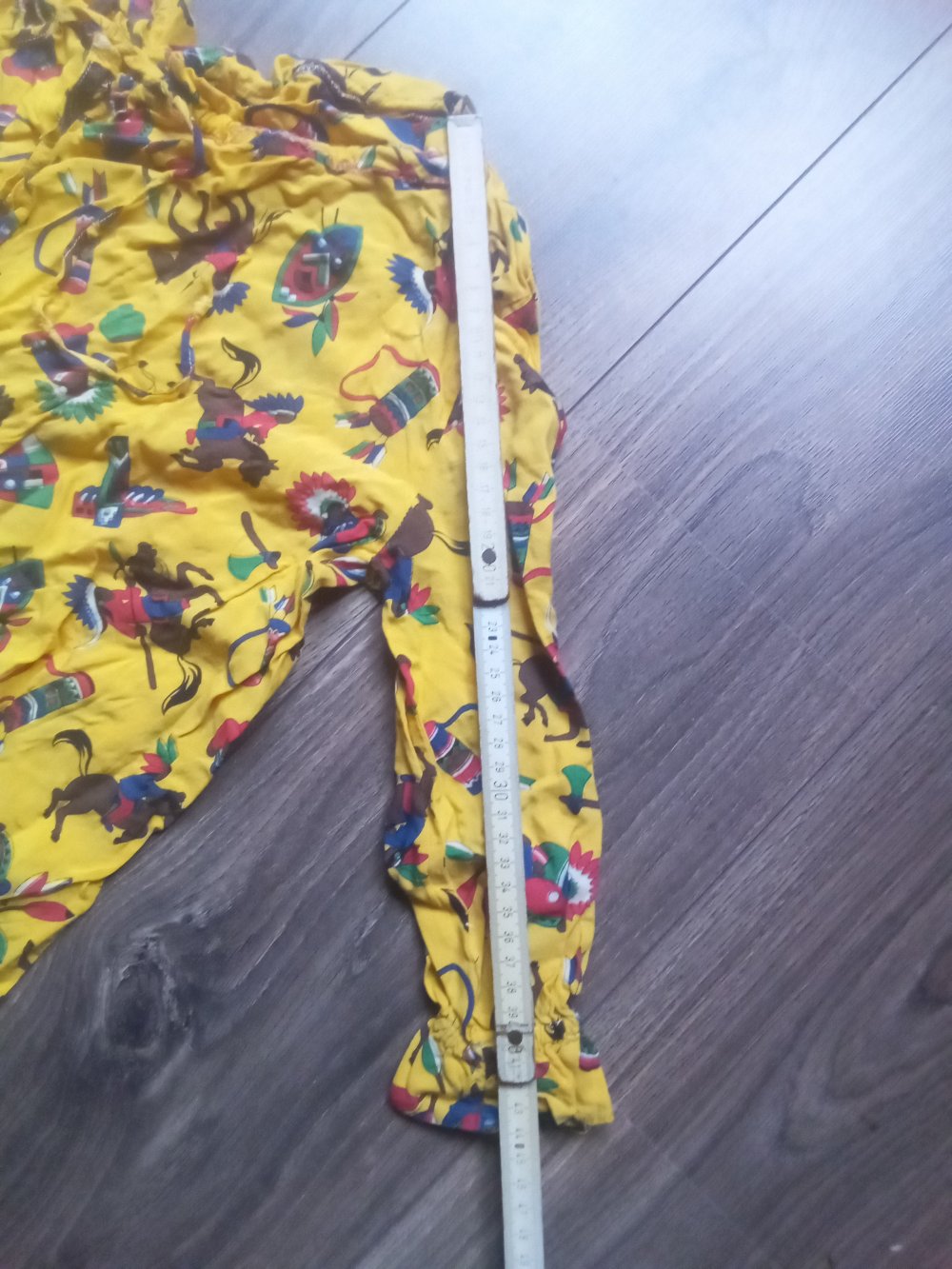 Kostüm Indianer gelb Karneval Fasching Fasnet handmade Einteiler 80er vintage
