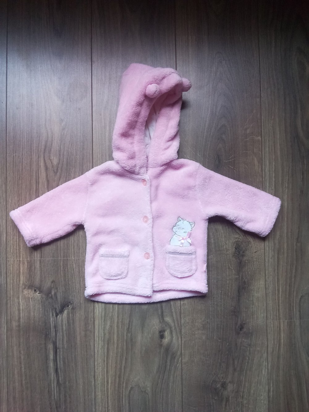 Kuscheljacke 68 rosa Teddyfelljacke