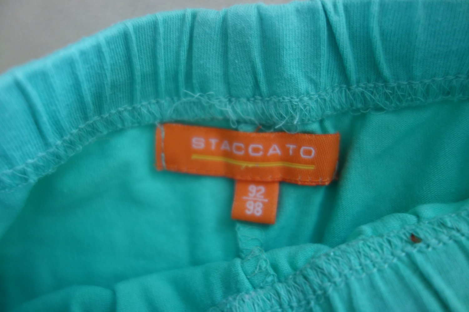 Radlerhose staccato türkis 92/98 uni unisex