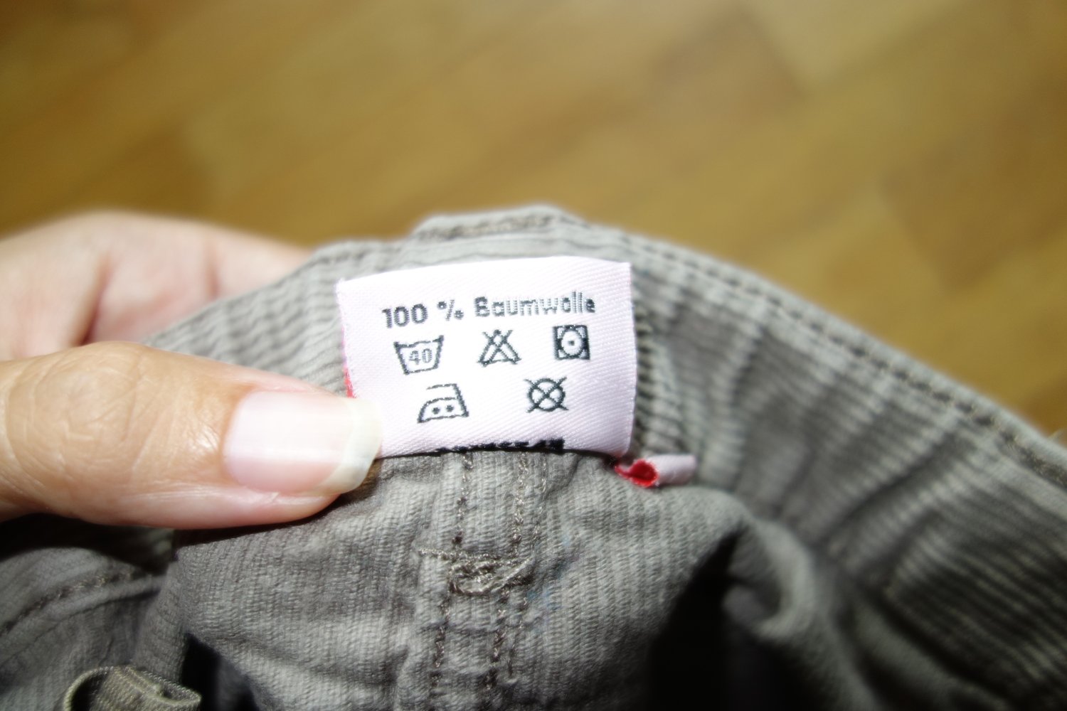 Cordhose impidimpi 92 beige 100% Baumwolle uni