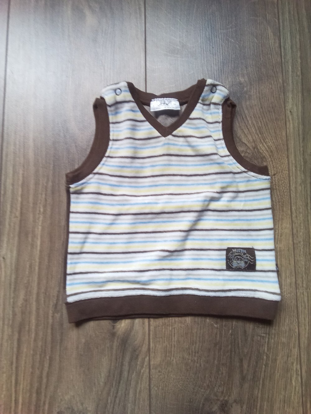 Pullunder braun gestreift Nicki kuschelig okay 68