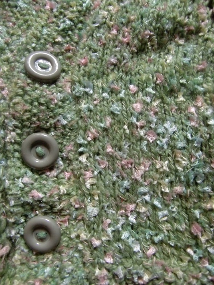 Strickjacke handmade unikat grün 92/98