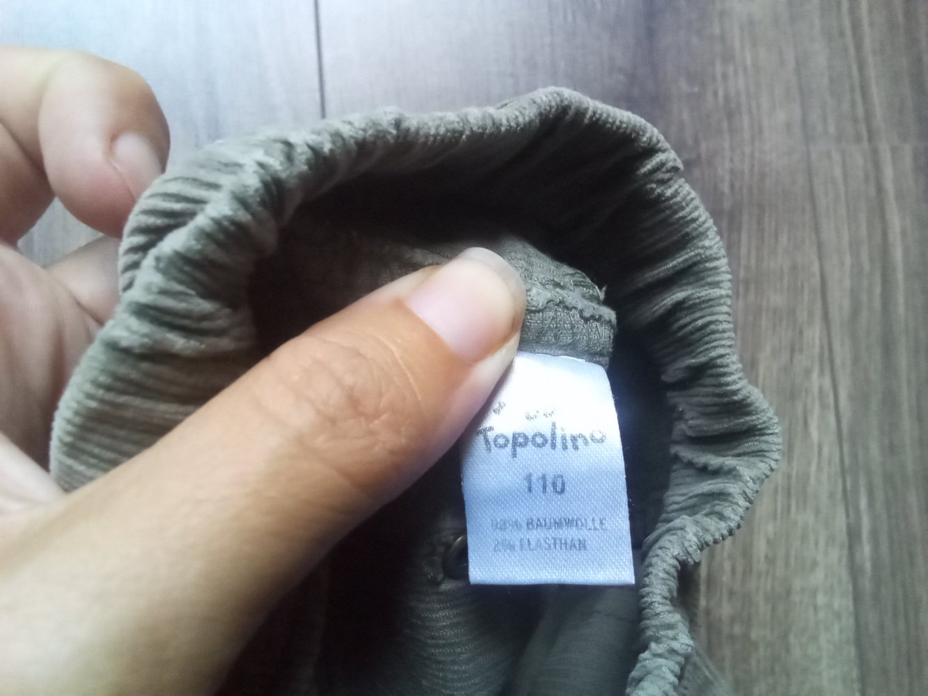 Jeggings braun Cord topolino 110 uni Schlupfhose