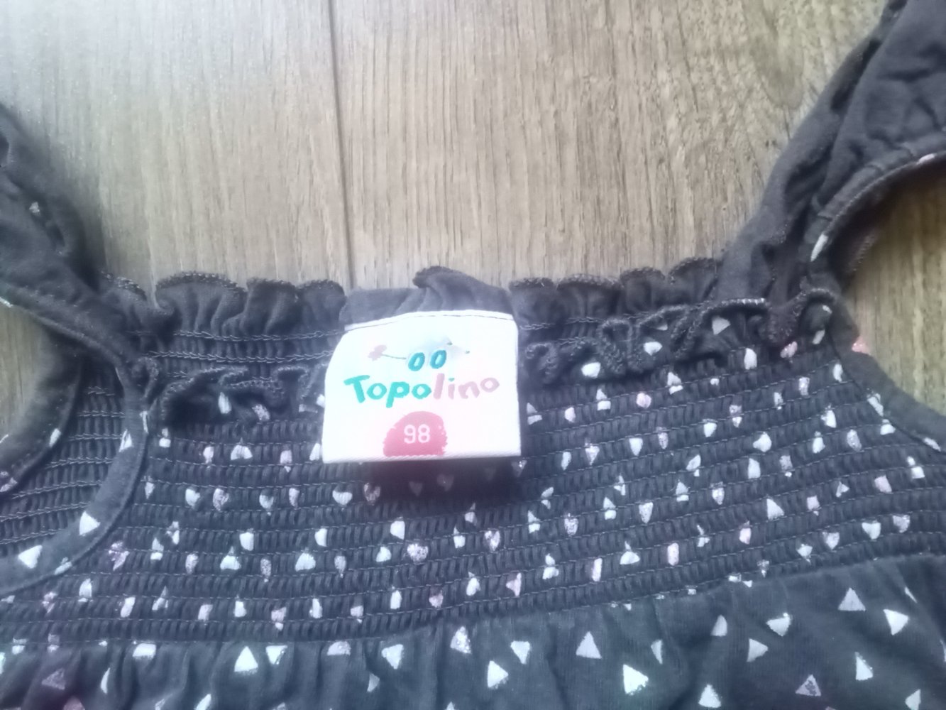 Jumpsuit grau topolino 98 gemustert Einteiler 100% Baumwolle