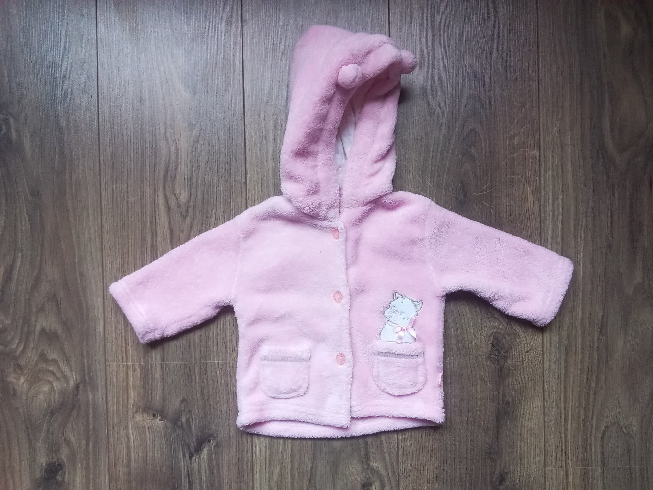 Kuscheljacke 68 rosa Teddyfelljacke