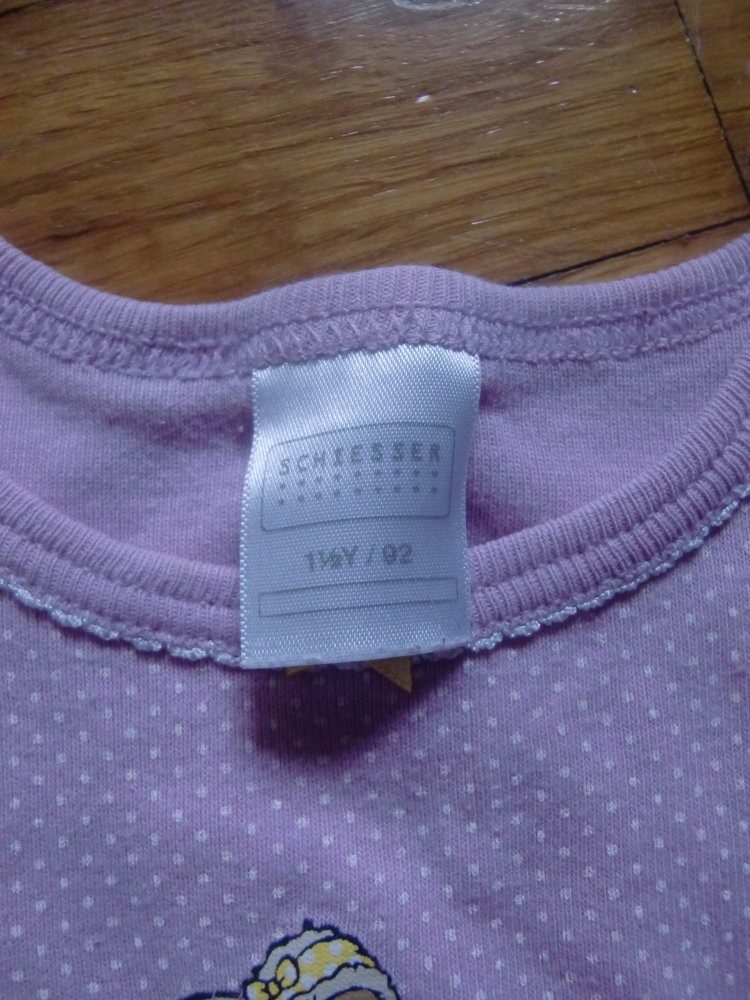 Set 2 Unterhemden Kanz schiesser 92 rosa 100% Baumwolle nici gepunktet schaf