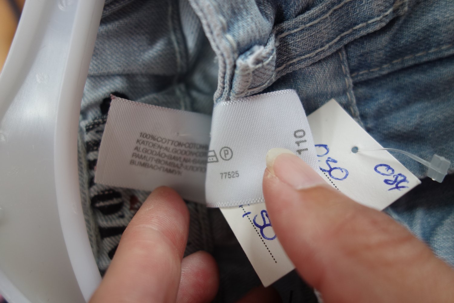 Jeansshorts Palomino hellblau uni 110 100% Baumwolle