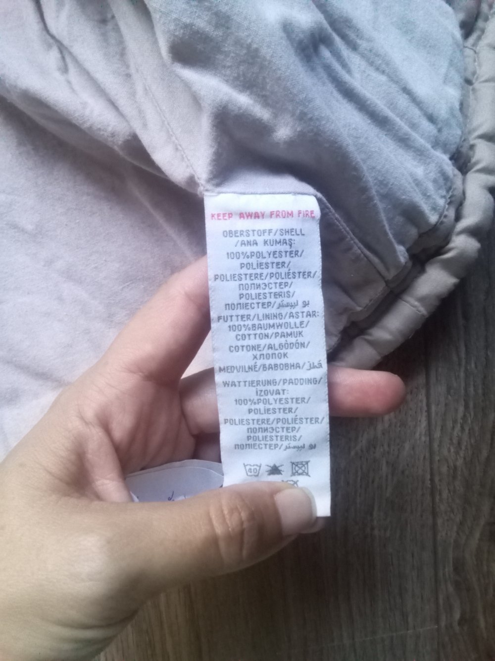 Jacke beige Kanz 86 neutral Steppjacke Übergang unisex