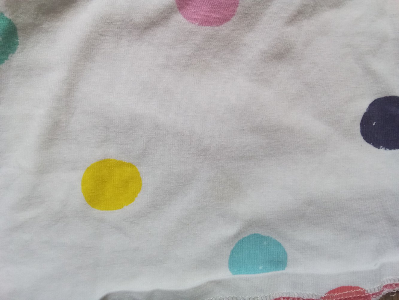 LA-Shirt weiß gepunktet next baby 1 monat