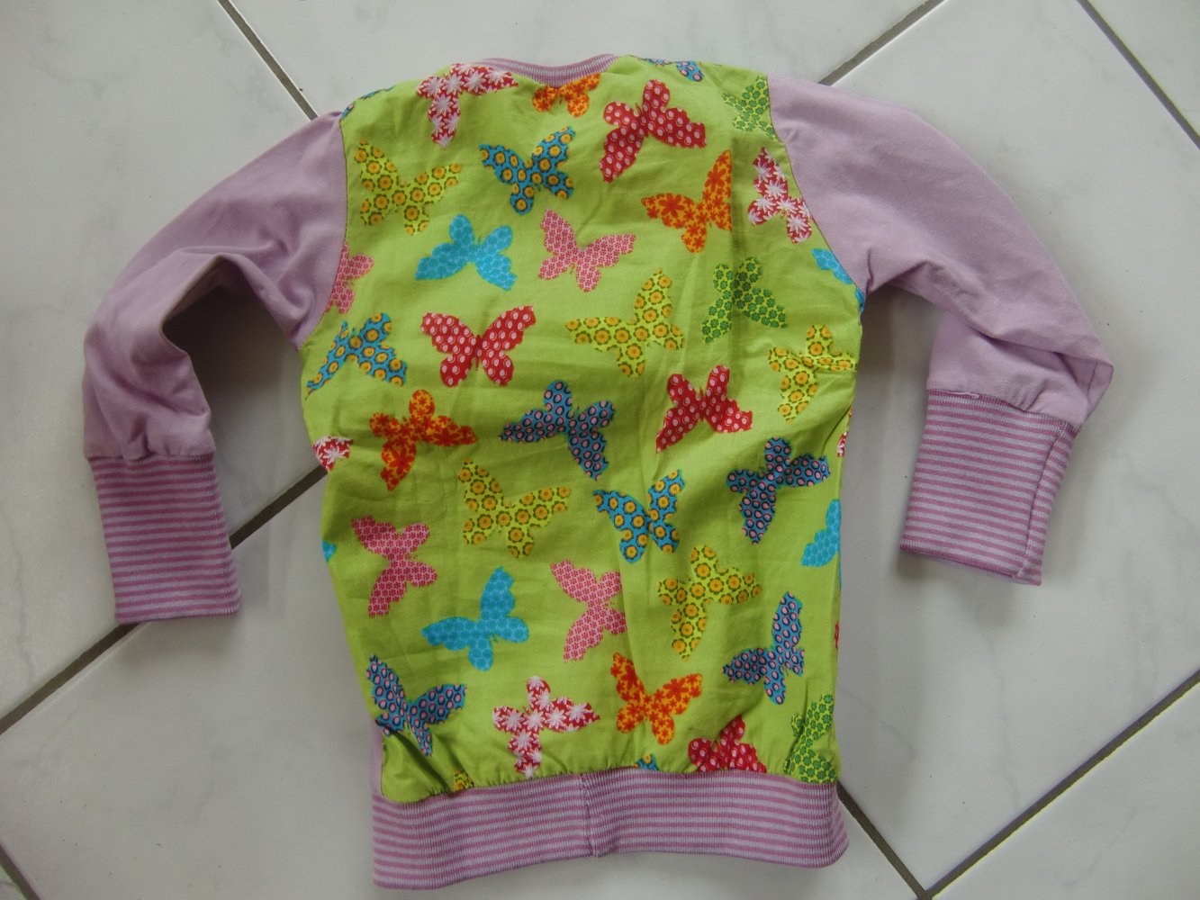 LA-shirt handmade 86 Schmetterling rosa