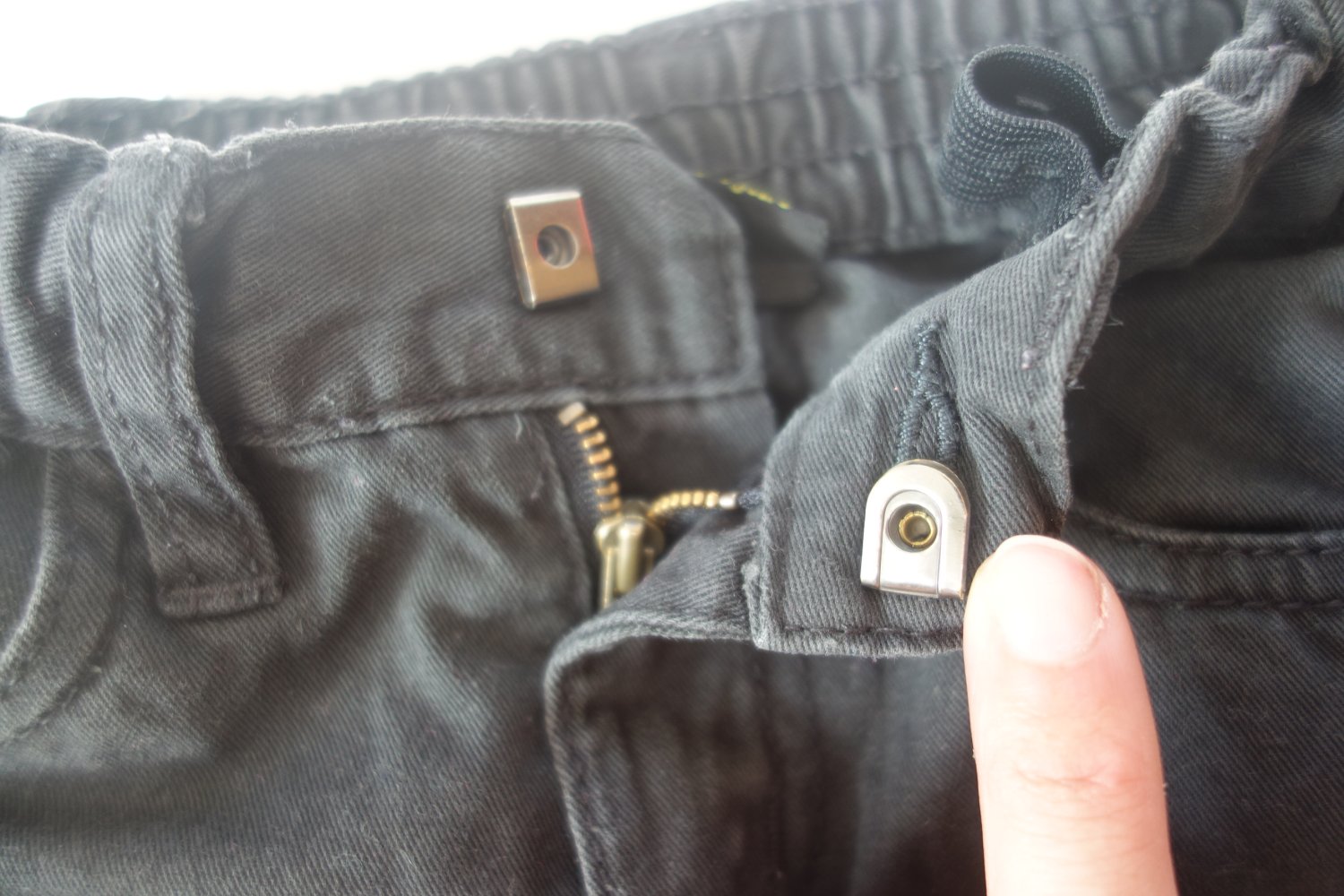 Hose schwarz 104 kiki & Koko uni 100% Baumwolle