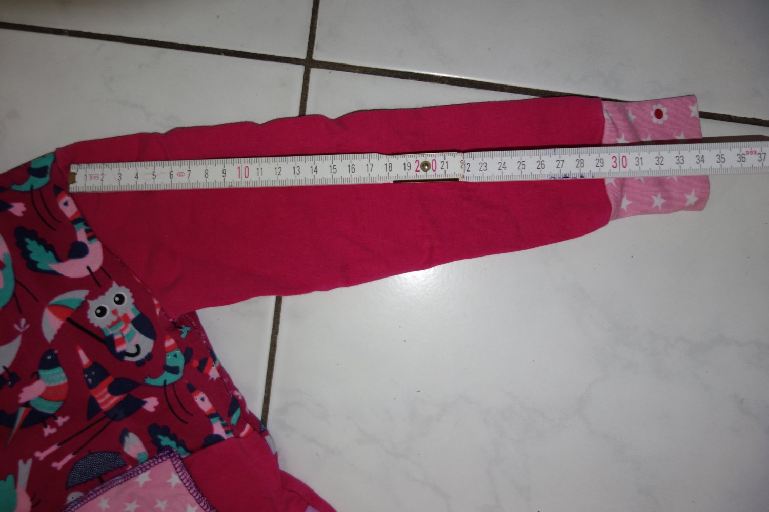 handmade Hoodie 98/104 pink flieder Eulen