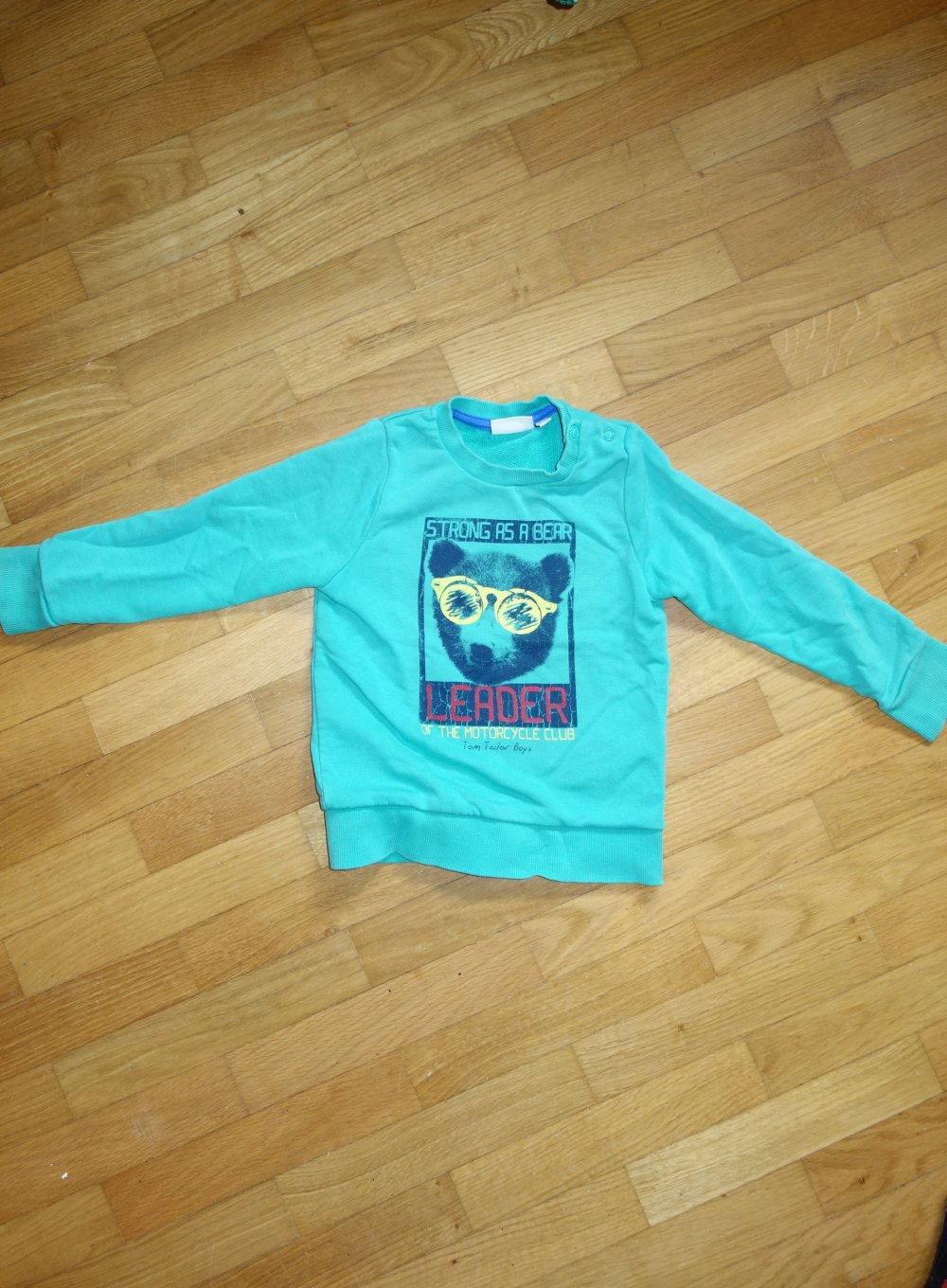 Pullover grün tom tailor 92 bear Bär leader