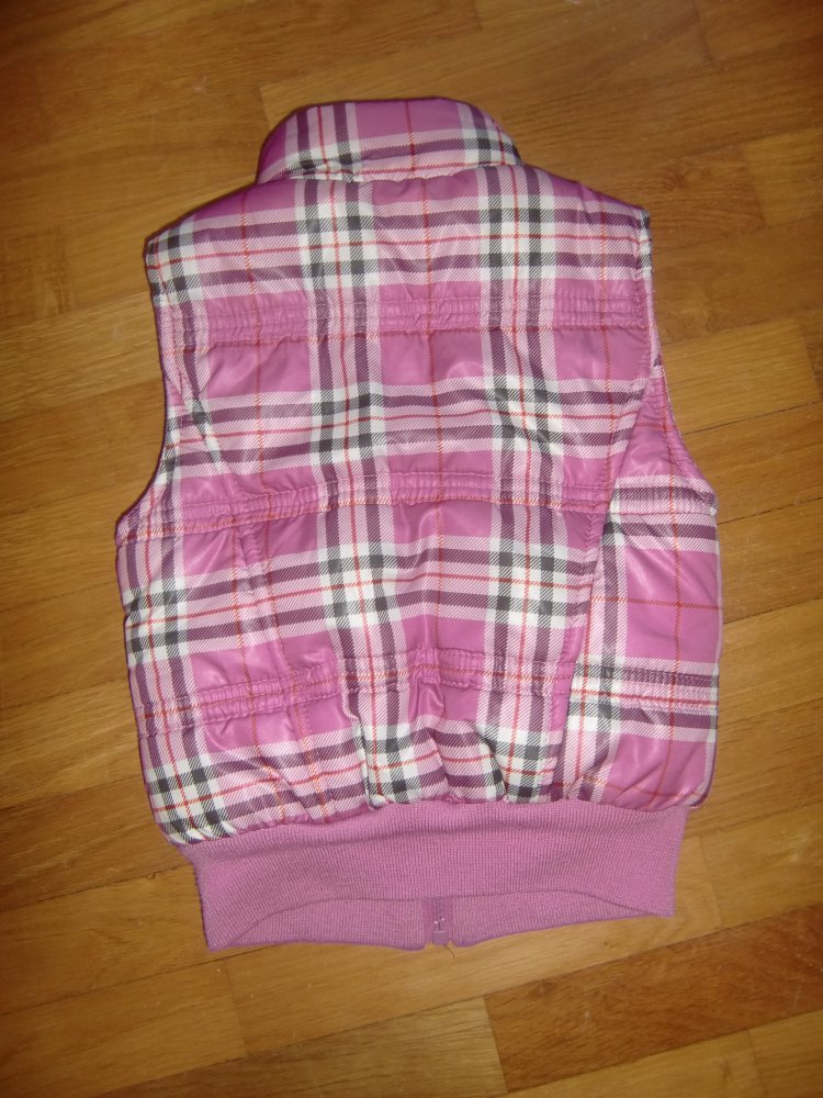 Weste pink kariert lupilu 86/92 outdoor Übergang
