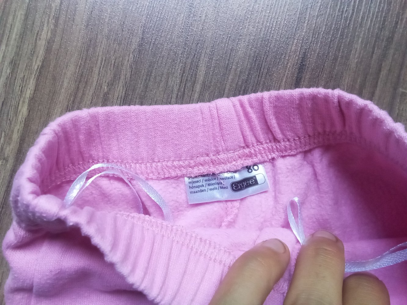 Schlupfhose rosa ergee 80 100% Baumwolle