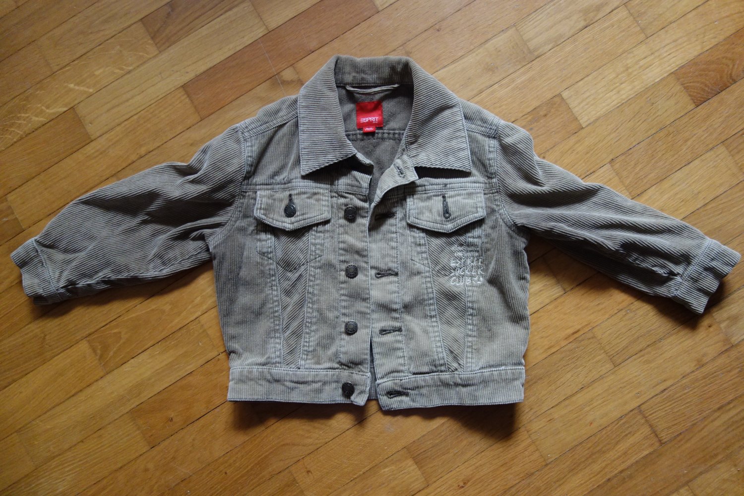 Cordjacke Esprit 92/98 beige 100% Baumwolle