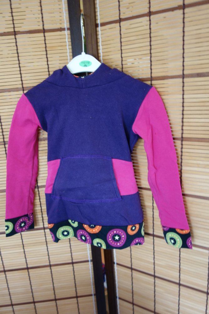 Hoodie handmade 98 104 Lila pink