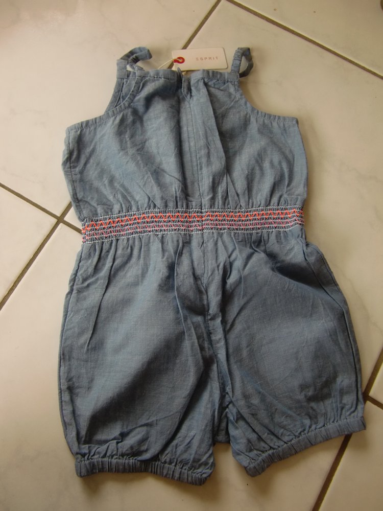 Jumpsuit esprit neu mit Etikett 74 hellblau 100% Baumwolle