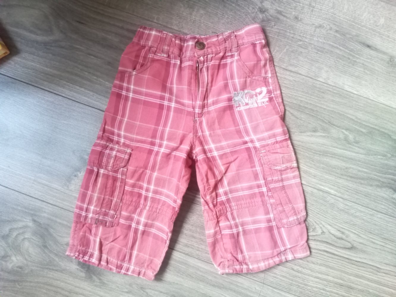 Kurze Hose rot kariert dopodopo 110