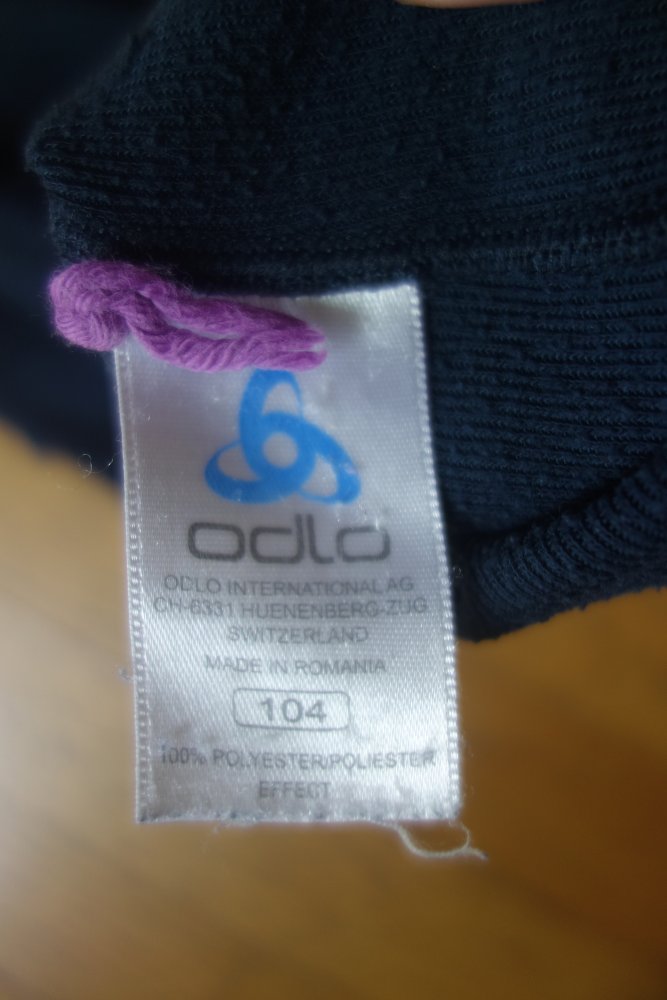 Langes Unterhemd odlo dunkelblau uni unisex 