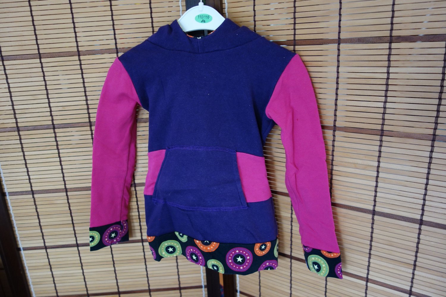 Hoodie handmade 98 104 Lila pink