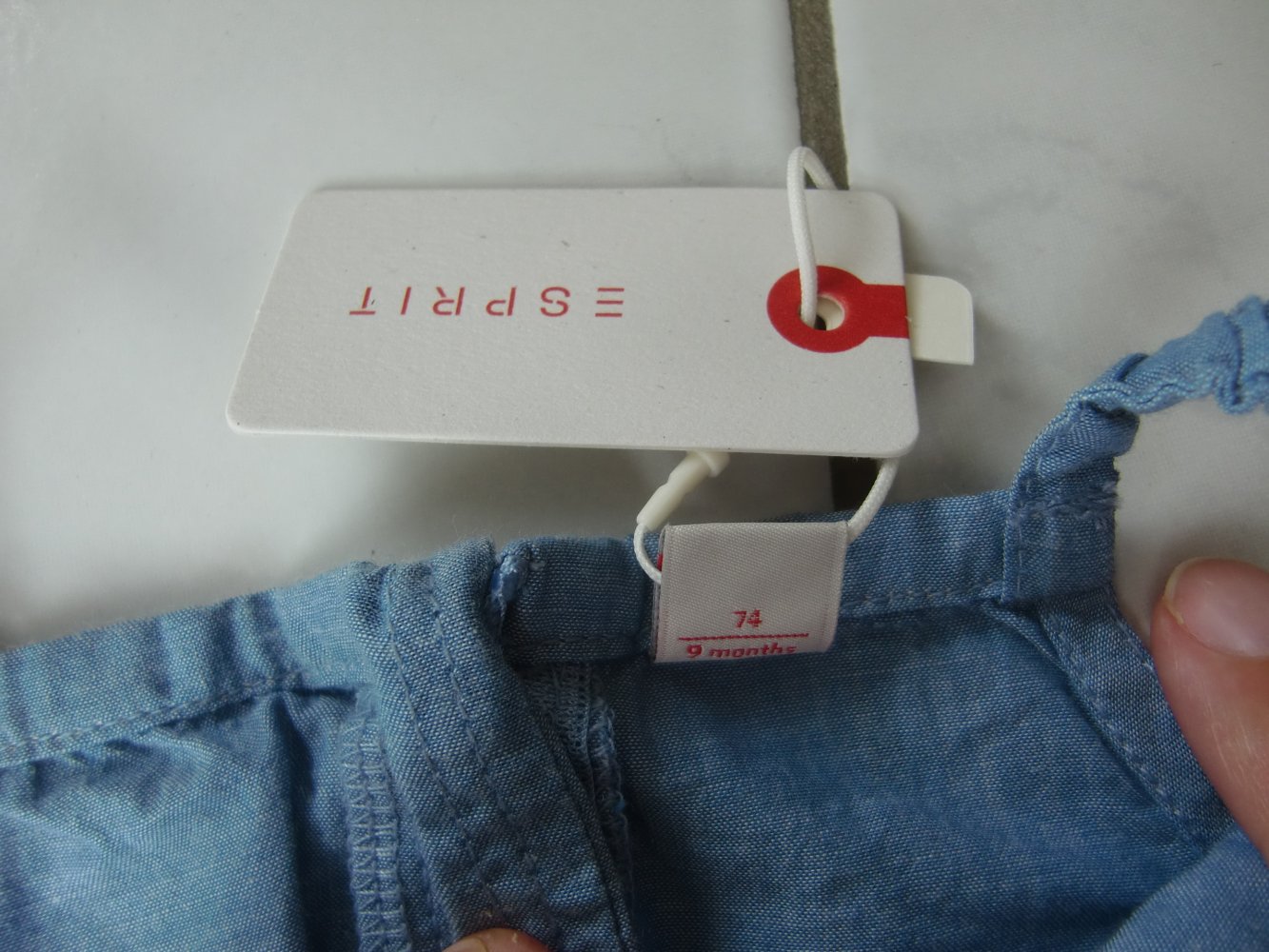 Jumpsuit esprit neu mit Etikett 74 hellblau 100% Baumwolle