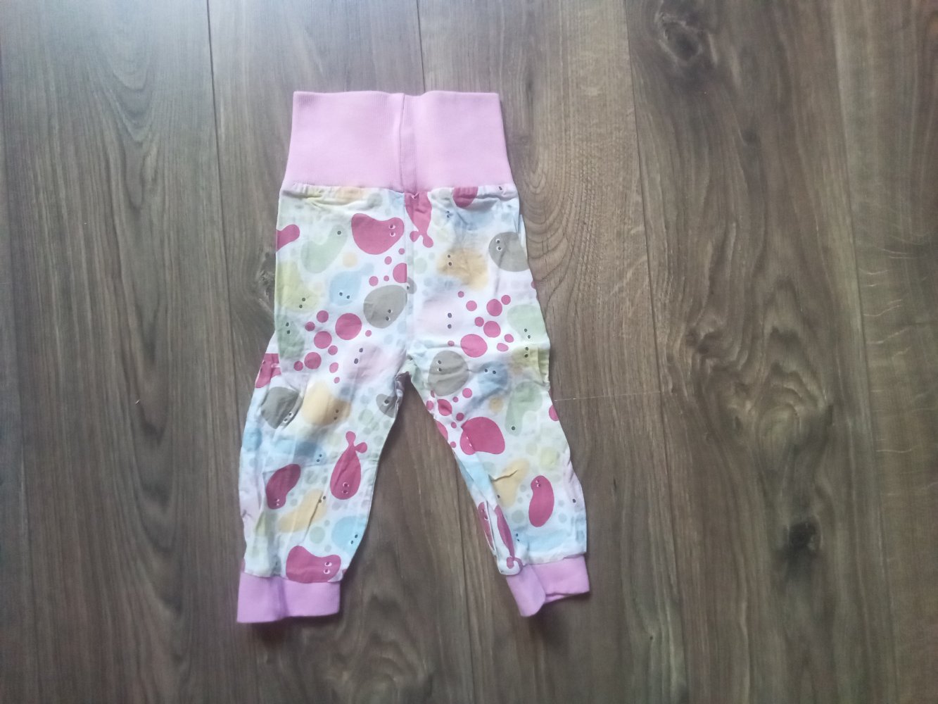 Schlupfhose handmade Wale bunt rosa 80/86 Fische
