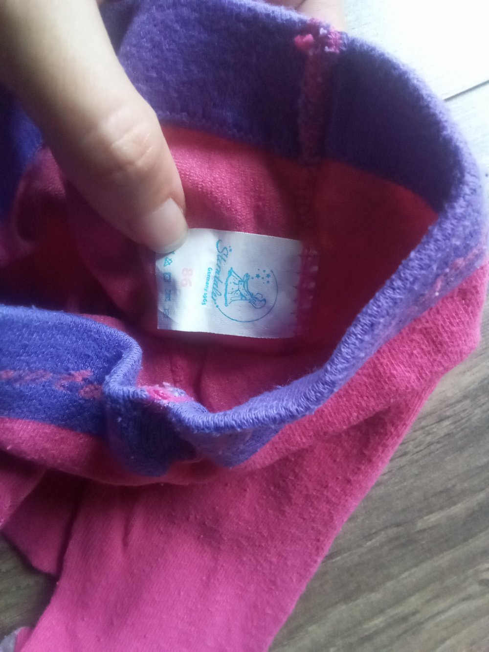 Set 8 Strumpfhosen Sterntaler TCM lila uni weiß pink Rosa grau