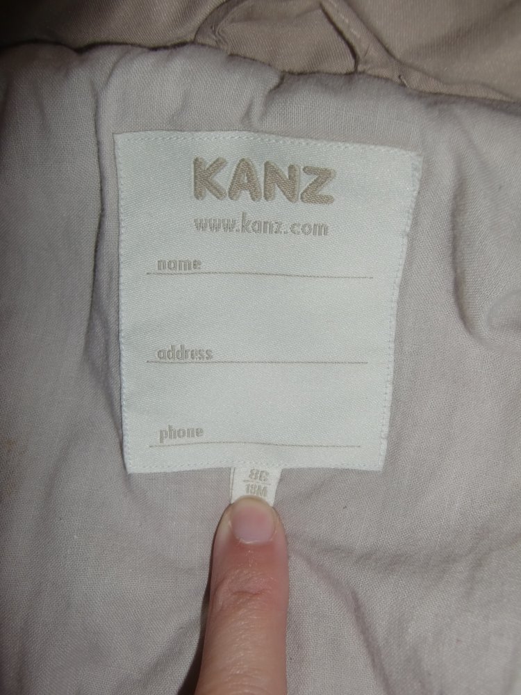 Jacke beige Kanz 86 neutral Steppjacke Übergang unisex