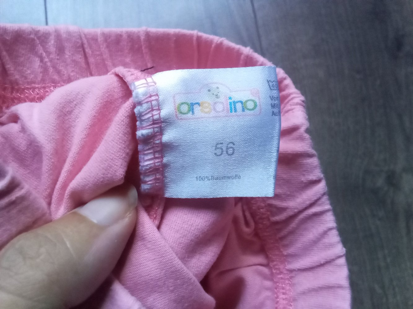 Schlupfhose rosa yeah 56 orsolino 100% Baumwolle