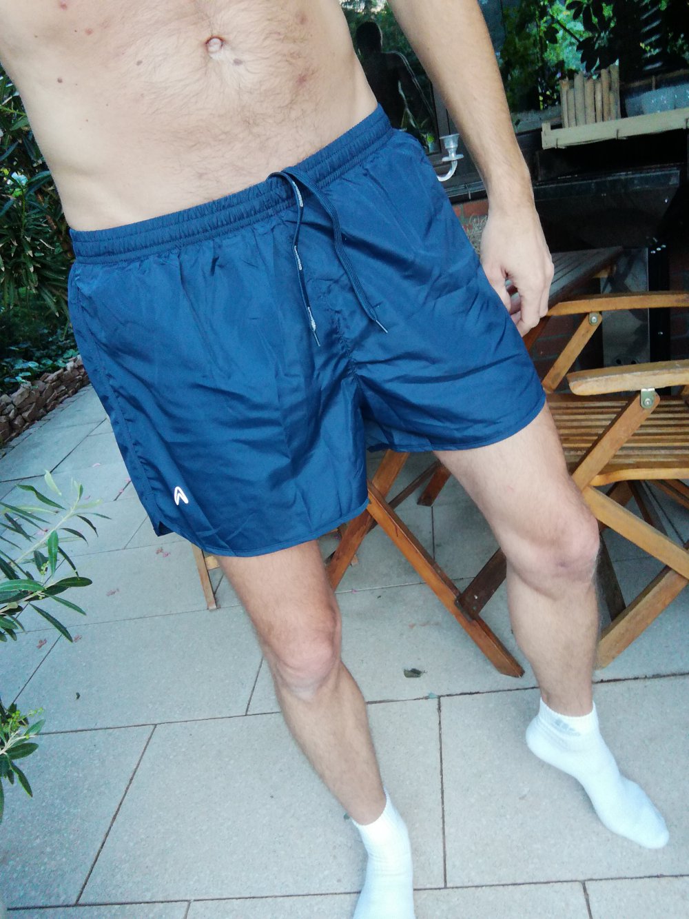 Laufshort Hose Short Laufhose kurze Hose Herren Gr. S blau NEU