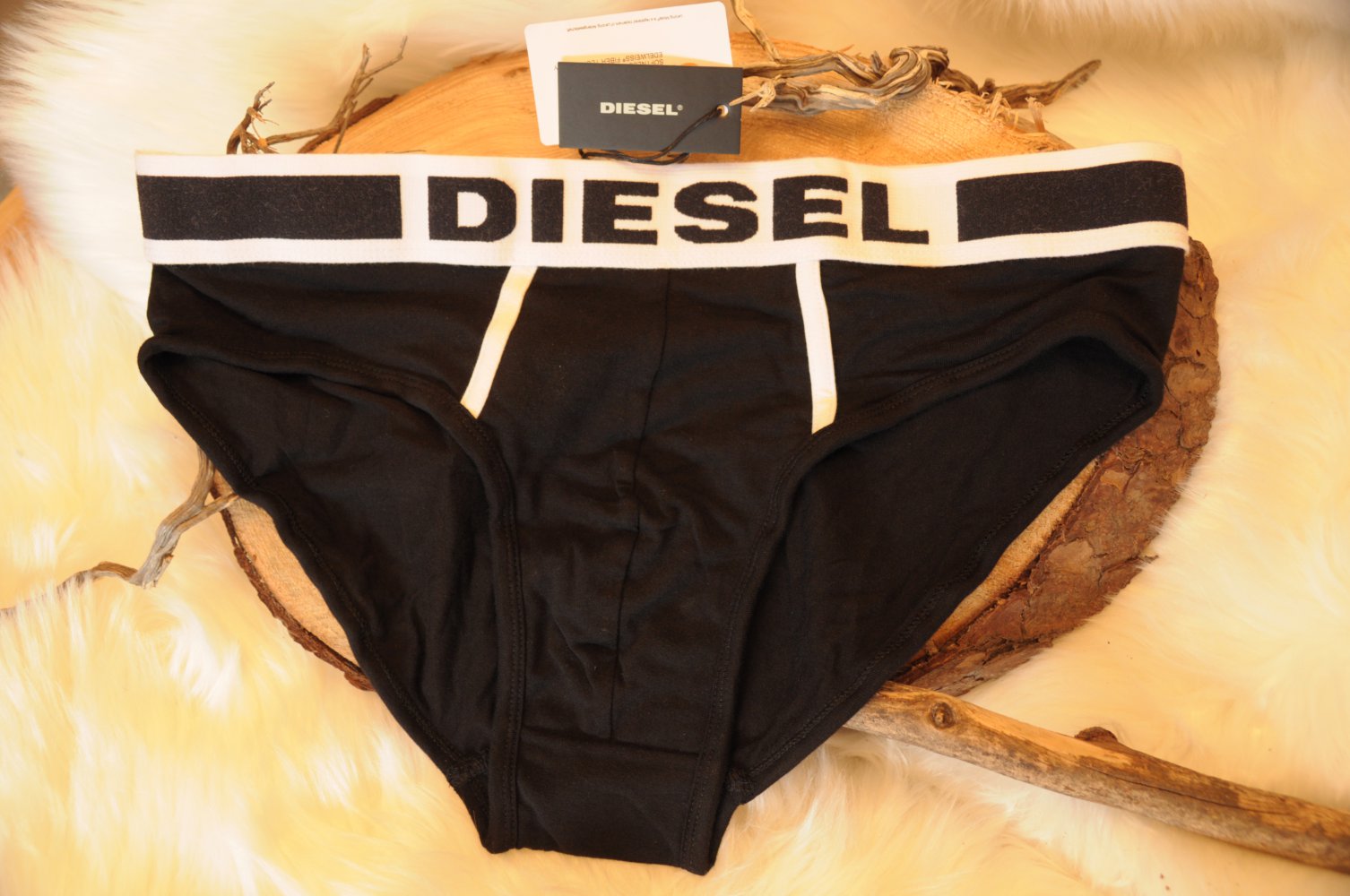 DIESEL Fresh & Bright Slip Unterhose Slips Herren Boxershort NEU OVP Briefs Brief schwarz